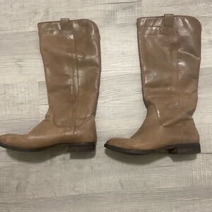 Franco Fortini Women's Ontario Riding Boots Brown Knee High 100% Leather